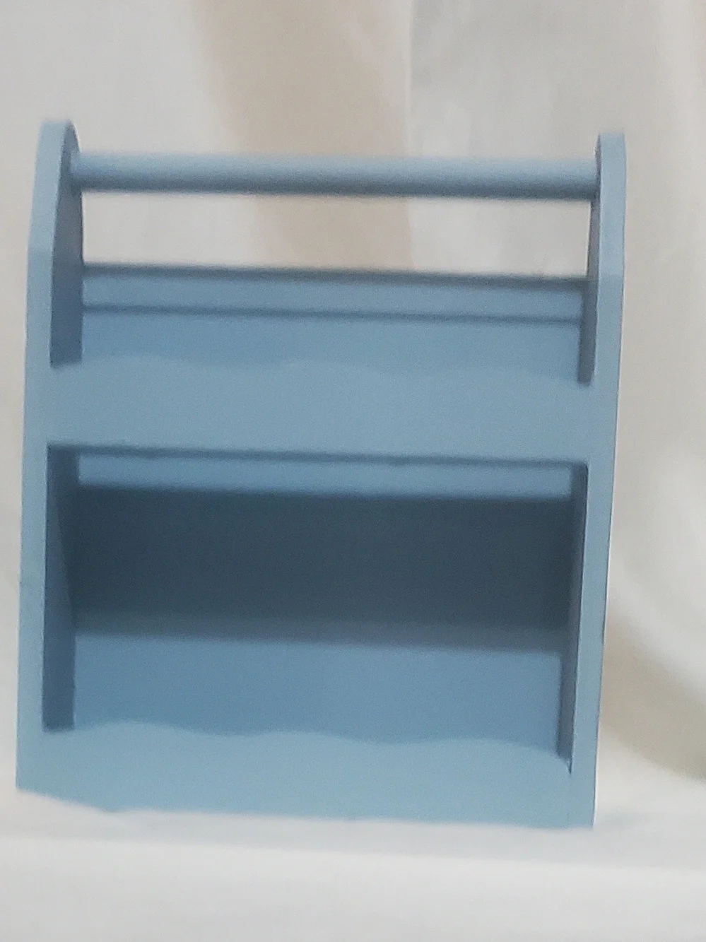 Blue Wooden Wall Shelf Organizer - Home Wall Decor